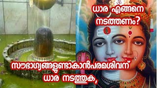 സൗഭാഗ്യങ്ങളുണ്ടാകാൻപരമശിവന് ധാര നടത്തുക, ധാര എങ്ങനെ നടത്തണം?