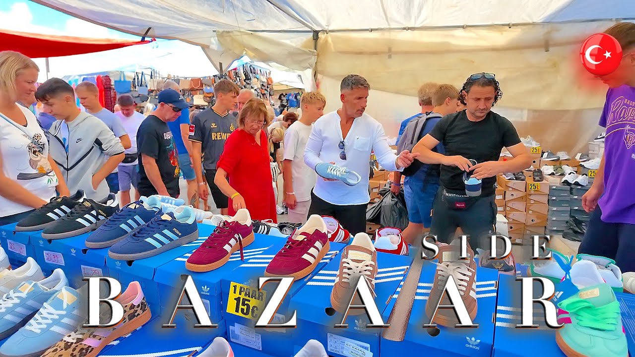 SIDE 📍 BAZAAR on Saturday Market ANTALYA TÜRKIYE #turkey #side #antalya #bazaar