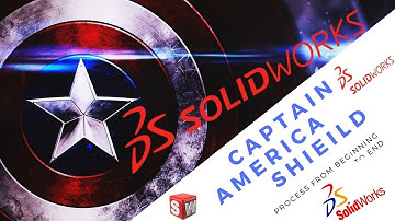 Captain America Shield in Solidworks| solidworks 2018| solidworks in hindi| 3d modeling |cad design