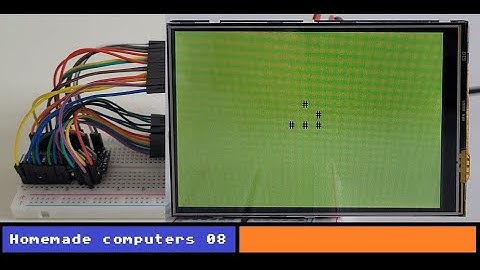 How to connect a 3.5 TFT shield to the Arduino Nano Every - 08 #HomemadeComputers #arduino