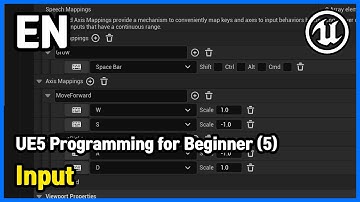UE5  Programming for Beginner (5) - Input | UE5 [U5-P-4]