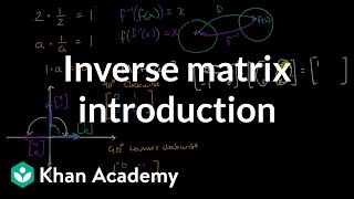 Inverse matrix introduction | Matrices | Precalculus | Khan Academy