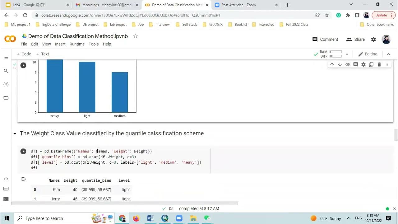 equal interval and quantile classification schemes with Python - YouTube
