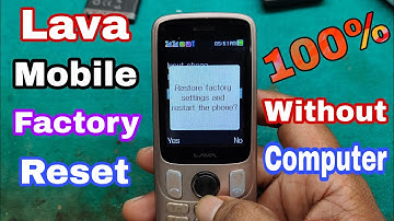 Lava A5 Reset Factory Setting//Lava Reset Factory Code//Lava A5 Reset Code