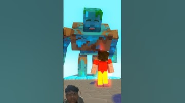 Can Steve Defeat Mutant Drowned in Second Round - Funny animation #minecraft #shorts #viral