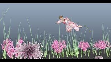 UnderWater Cloth Simulation and Plant using nCloth