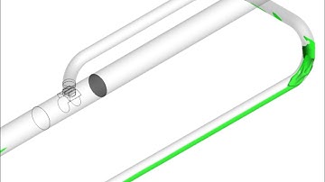 Slug flow accumulation in multiphase piping