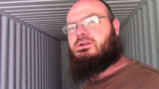 Shipping container workshop delivery, Part 1
