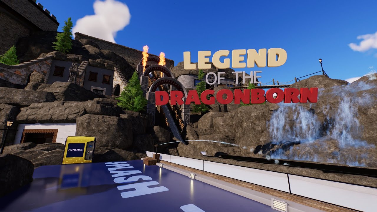 Legend of the Dragonborn (Log flume) #elderscrolls #skyrim #planetcoaster #planetcoaster2