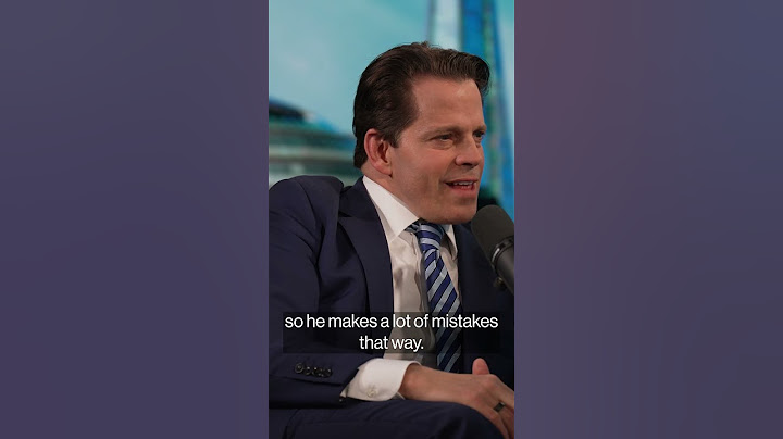 Scaramucci says Trump will be very dangerous if re-elected