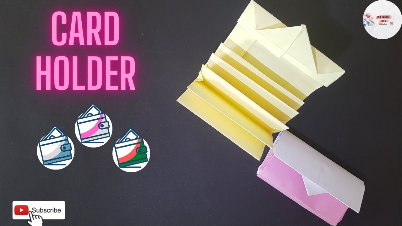 How to Make Paper Card Holder(Origami)Kağıttan Kartlık/Cüzdan Nasıl Yapılır?
