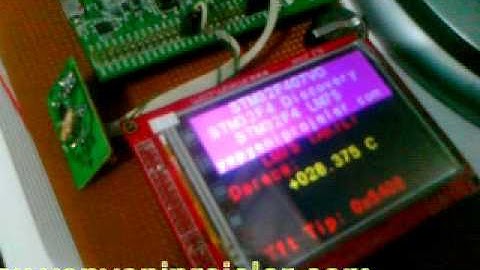 STM32F4 DISCOVERY TFT LM75