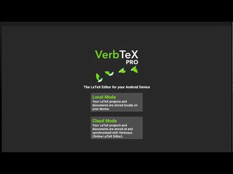 VerbTeX محرر اللثي