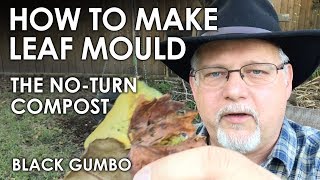 Making Leaf Mould (Noturn Compost) || Black Gumbo