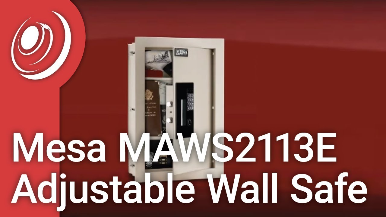 Mesa MAWS2113E Adjustable Wall Safe 
