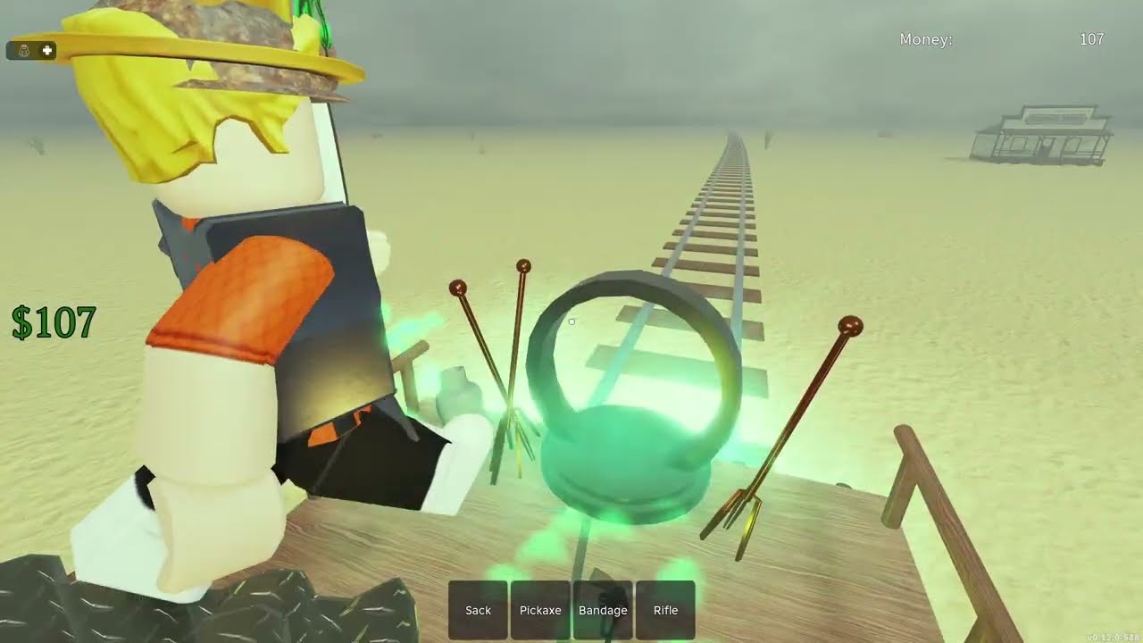 Roblox DEADRAILS Sterling Mines JADE Sword electrocutionor STRANGE PORTAL Unicorn Island Xbox || 491