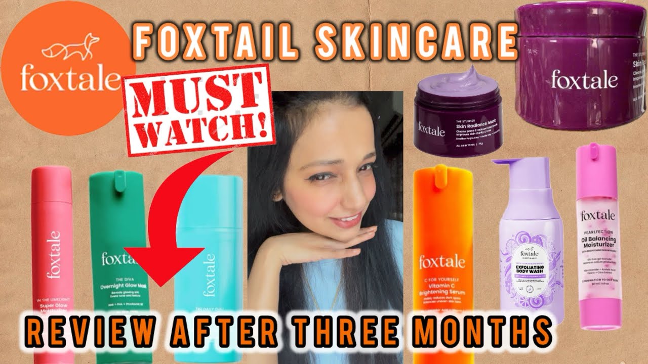 Foxtail SKINCARE products review / My day and night SKINCARE routine/ honest review