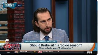 First Things First | Nick Wright SLAMS Patriots, Drake Maye Should SIT For His Entire Rookie Season