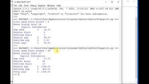 Payroll calculator in python