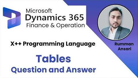 Question for D365 Table Fields