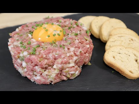 HAZ STEAK TARTAR COMO EN UN RESTAURANTE, RECETA TRADICIONAL
