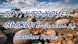 #АСМРчтение Тот кто хочет выжить часть 2 #СтивенКинг #АСМР  у ручья #Аудиокнигананочь