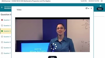 Summer 2024 CCDM 105-D03 MyMathLab Introduction