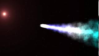 Spaceship Stock Footage Of Deep Space Comet