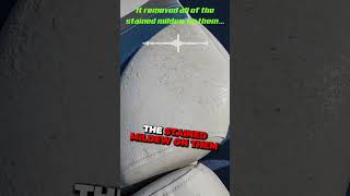 How to remove mold stains from vinyl boat seats in 2024. #boatdetailing #boatlife