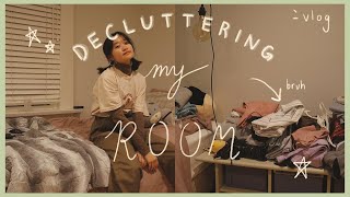 decluttering my room so I can feel more put together for 2021︱cleaning vlog