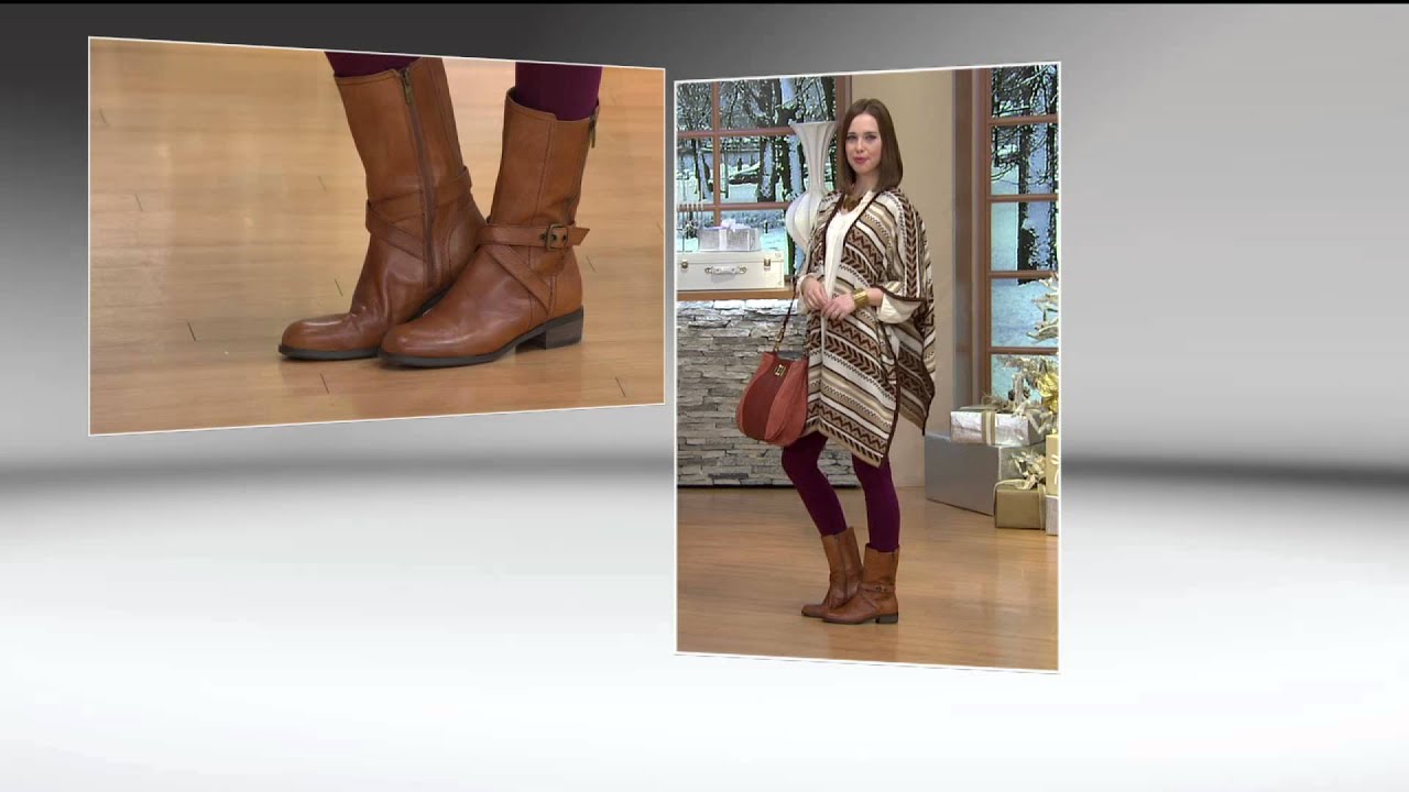 Marc Fisher Leather Mid-shaft Boots - Deni with Nancy Hornback