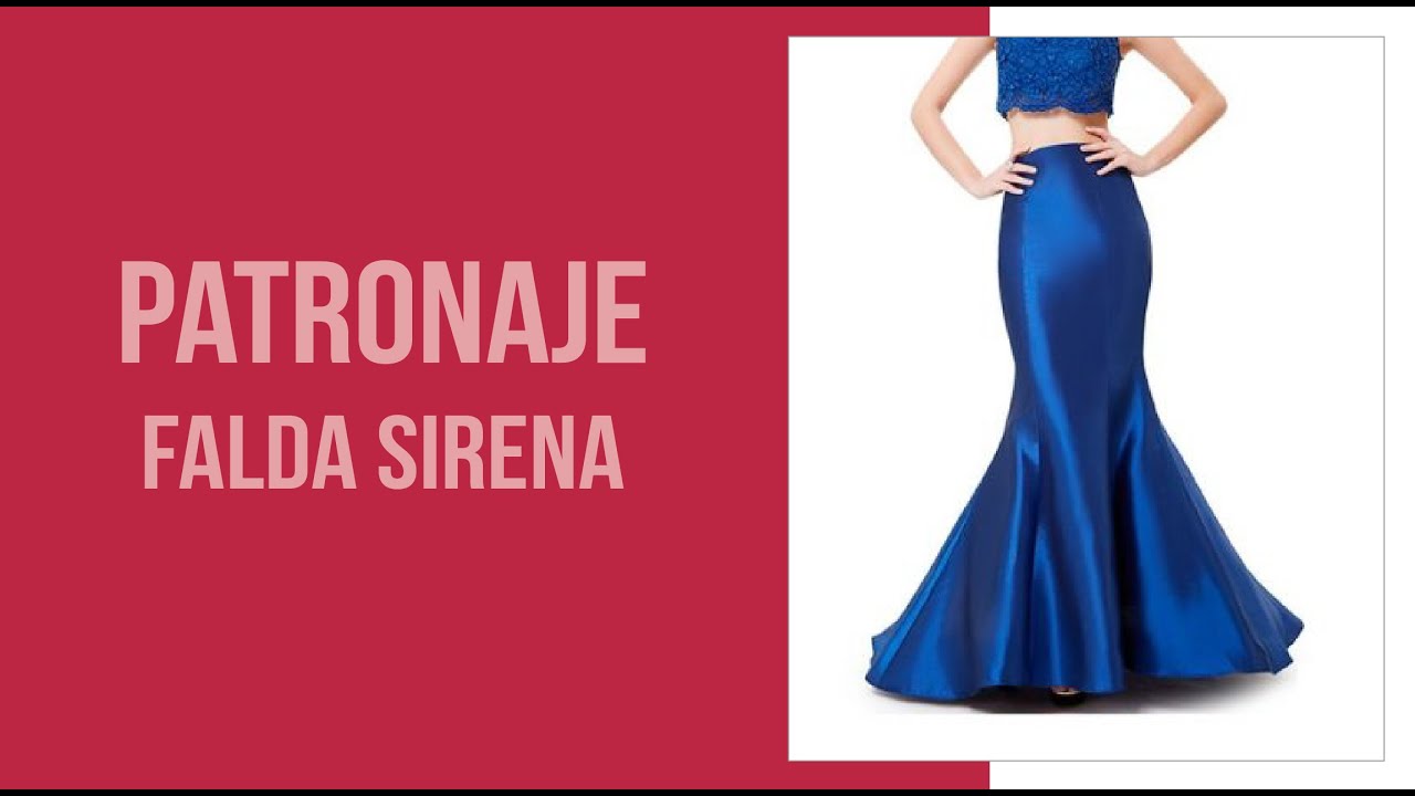 PATRONAJE de Falda Sirena