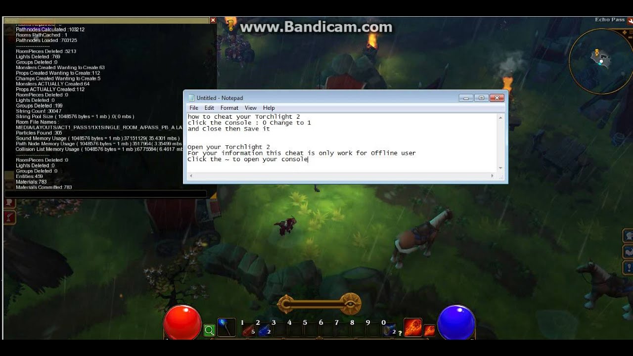 Torchlight Tutorial how to cheat - YouTube