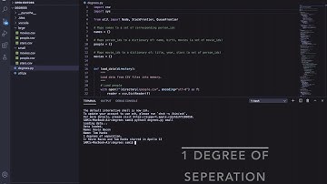 CS50AI 2020 Project 0a: Degrees
