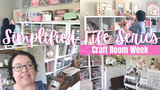 SIMPLIFIED LIFE SERIES | DECLUTTERING FOR A MORE SIMPLE LIFE | CRAFT ROOM WEEK