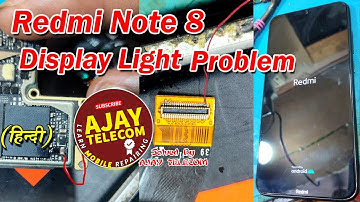 Redmi Note 8 Display Light Problem | redmi note 8 display light jumper | Ajay Telecom