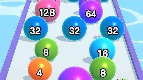 Ball Run 2048 - All Levels Gameplay Android, iso, Level 53-55