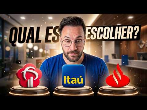 A GUERRA DOS BANCÕES! Itaú, Santander ou Bradesco: Qual Focar em 2026?