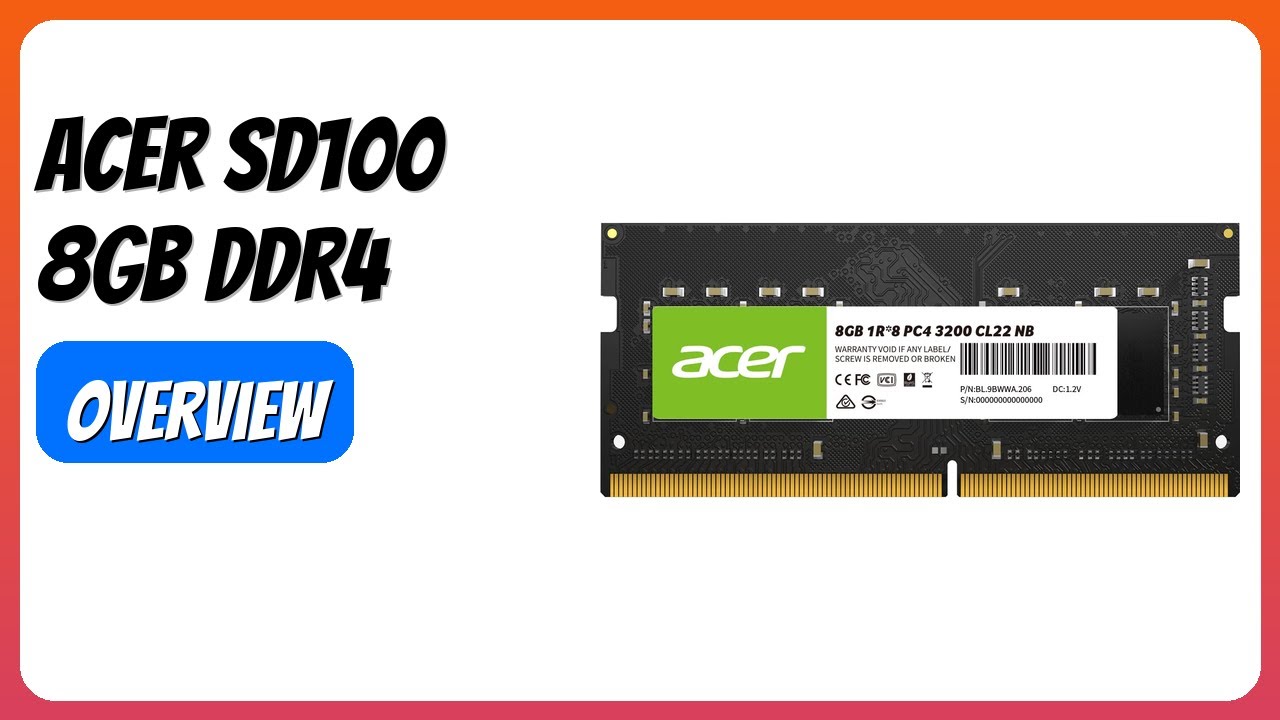RAM DDR4 Acer SD100 8GB 3200MHz