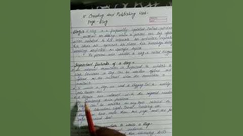 Class 10 creating and publishing web page Blog