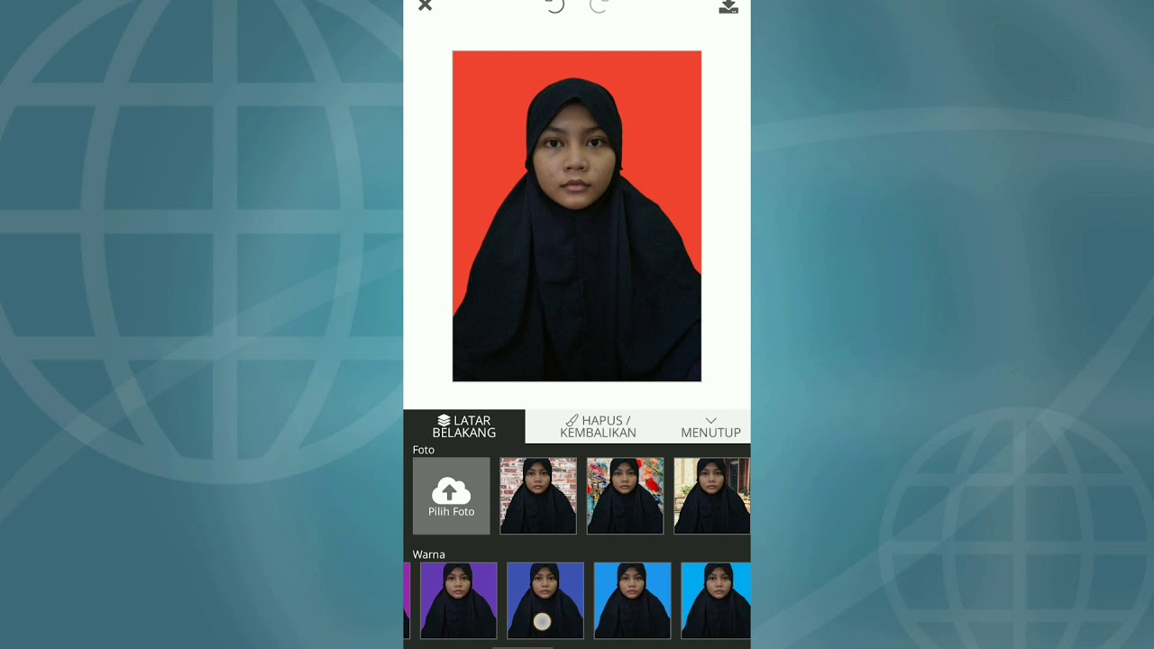 Cara Mengganti Background Pas Foto Pakai Smartphone  