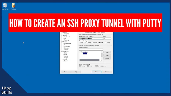 How to create an SSH Proxy Tunnel with Putty