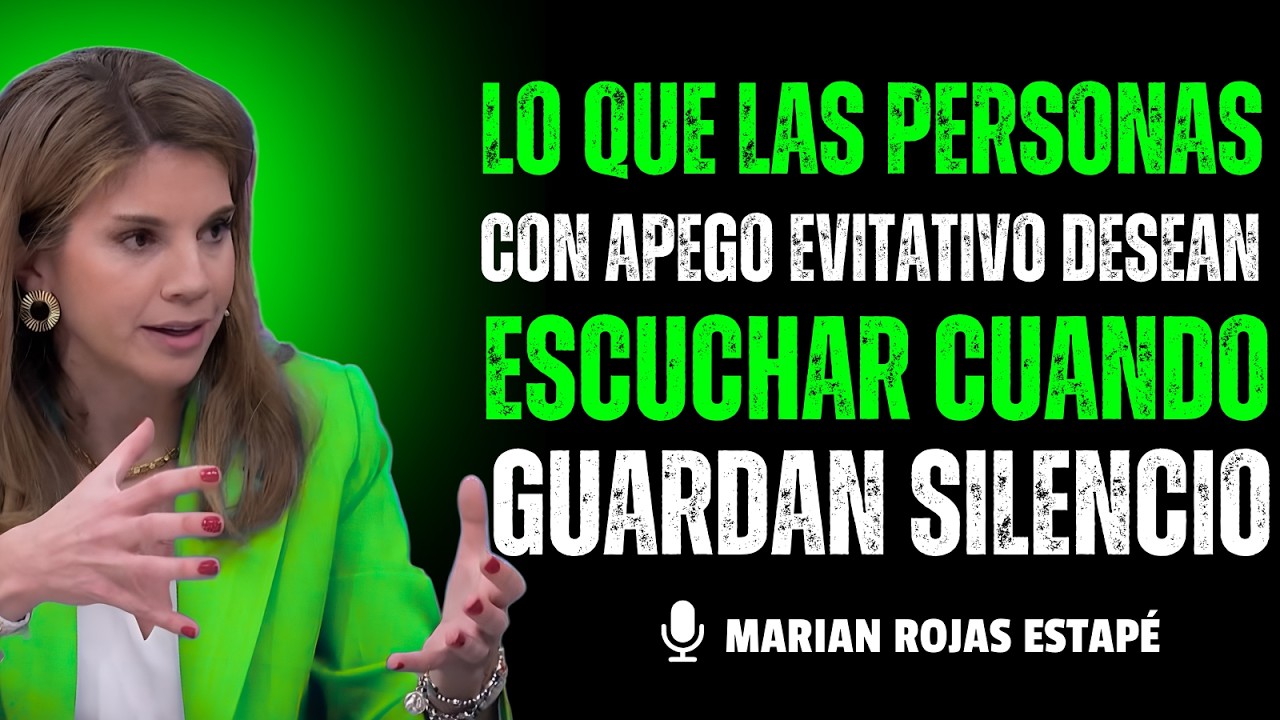 Lo que las personas con apego evitativo desean escuchar cuando guardan silencio| Marian Rojas Estapé