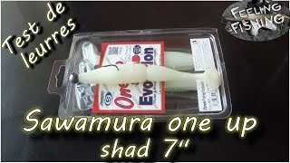 Test de leurres (Brochet, sandre) : sawamura one up shad 7