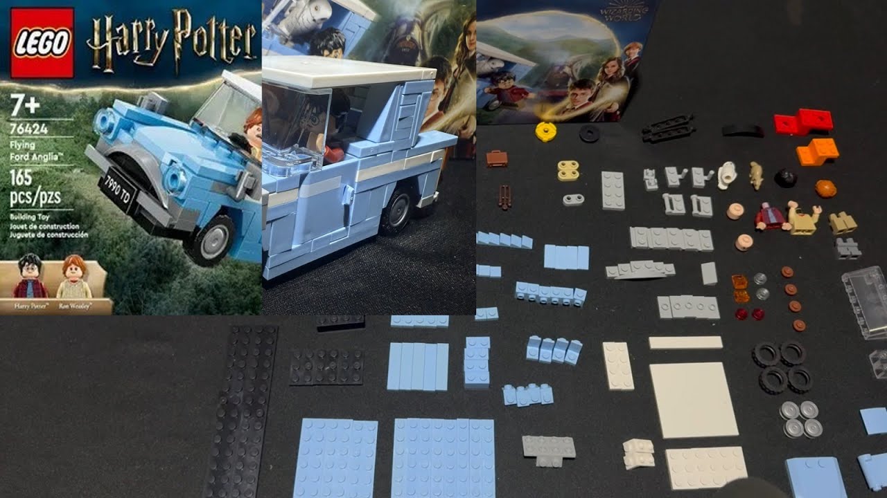LEGO Harry Potter 76424 Flying Ford Anglia | Real Time Build (No Music)