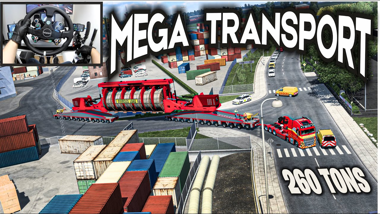 260-Ton Behemoth Across 3 Giant Bridges | Euro Truck Simulator Mega Transport
