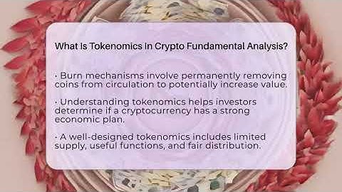 What Is Tokenomics In Crypto Fundamental Analysis? - Crypto Simplified for Seniors
