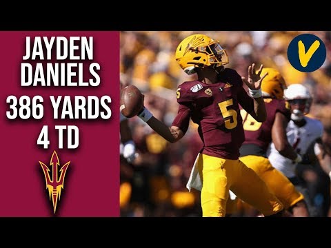 Arizona State QB Jayden Daniels Leads His Team Past The Cougs 386 Yards 4 TD