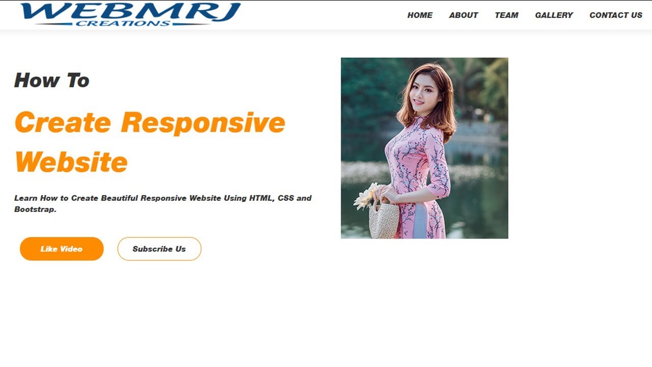 How To Create Full Website Using HTML CSS & Bootstrap | Full Responsive ...
