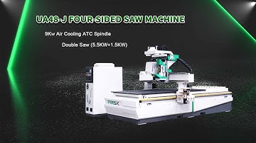 UA48-J Solid Wood Door Atc CNC Router 4 Sides Cutting Engraving Machine